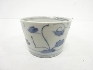 古伊万里　染付　唐草蕎麦猪口